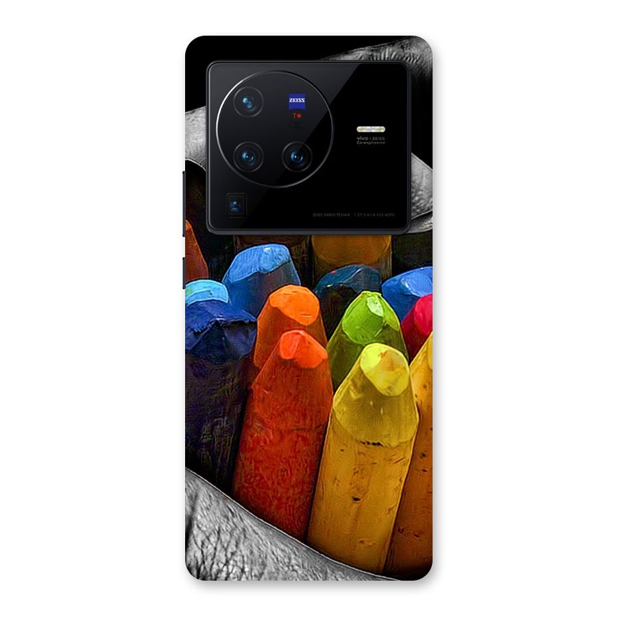 Crayons Beautiful Back Case for Vivo X80 Pro