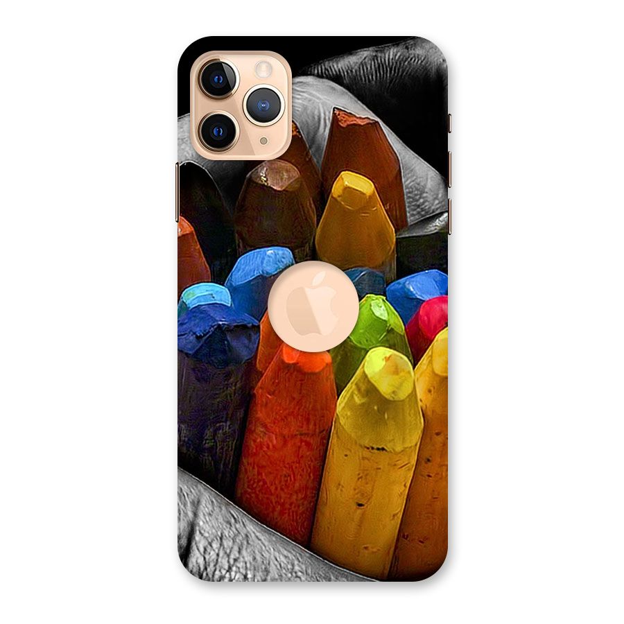 Crayons Beautiful Back Case for iPhone 11 Pro Max Logo Cut