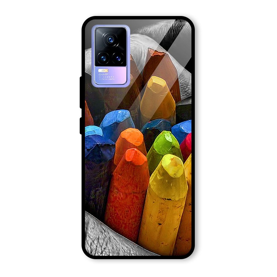 Crayons Beautiful Glass Back Case for Vivo Y73