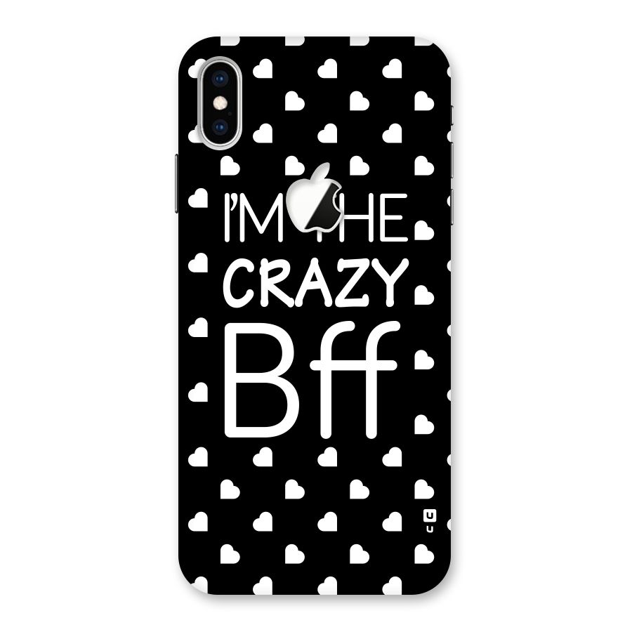 Crazy Bff Back Case for iPhone XS Max Apple Cut