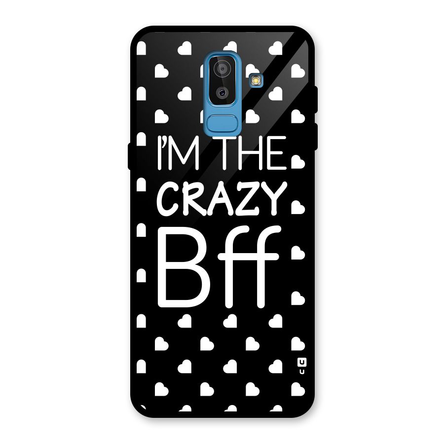 Crazy Bff Glass Back Case for Galaxy J8