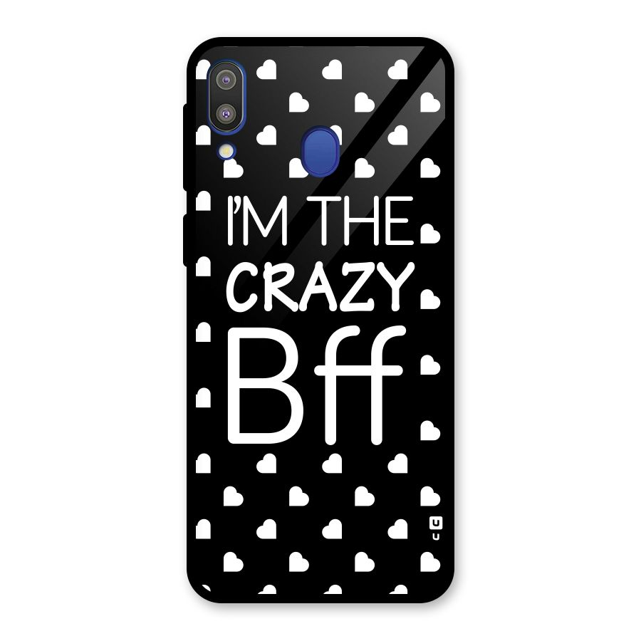 Crazy Bff Glass Back Case for Galaxy M20