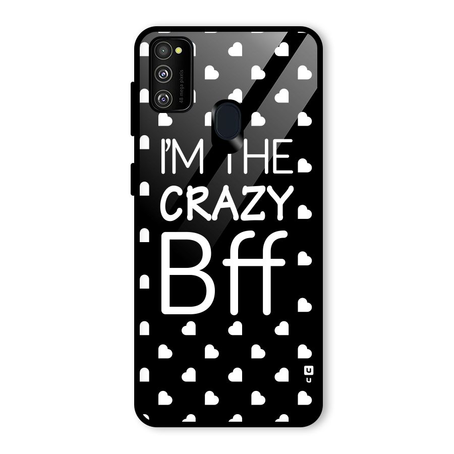 Crazy Bff Glass Back Case for Galaxy M30s