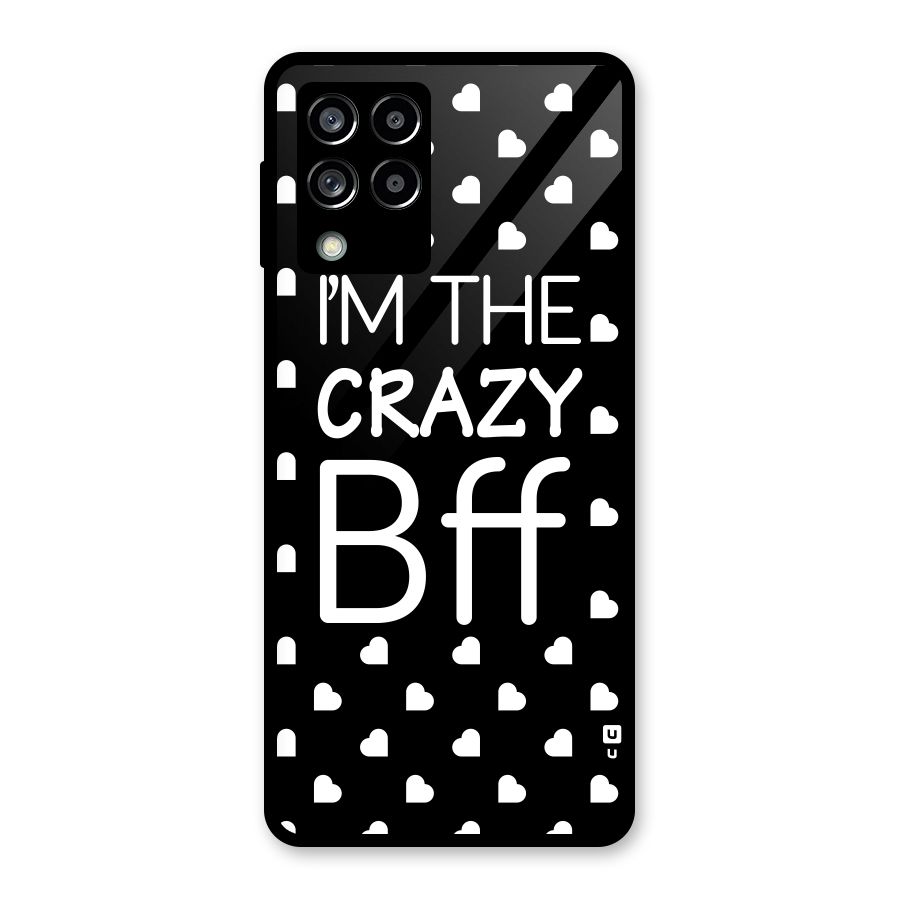 Crazy Bff Glass Back Case for Galaxy M53 5G