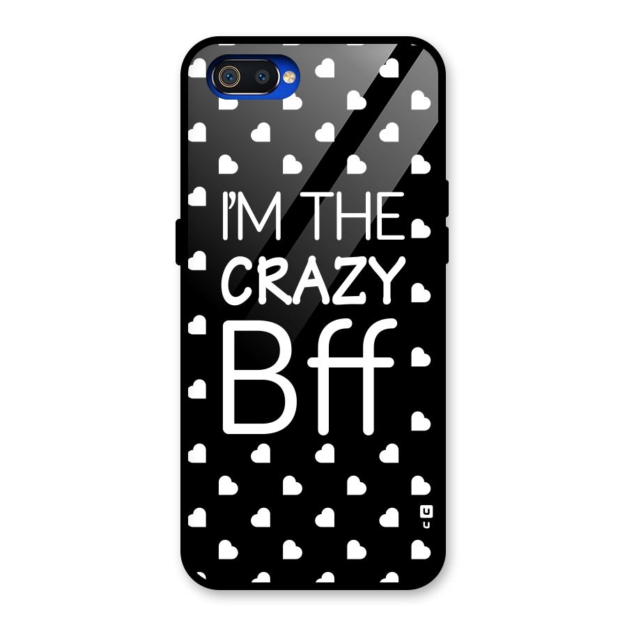 Crazy Bff Glass Back Case for Realme C2