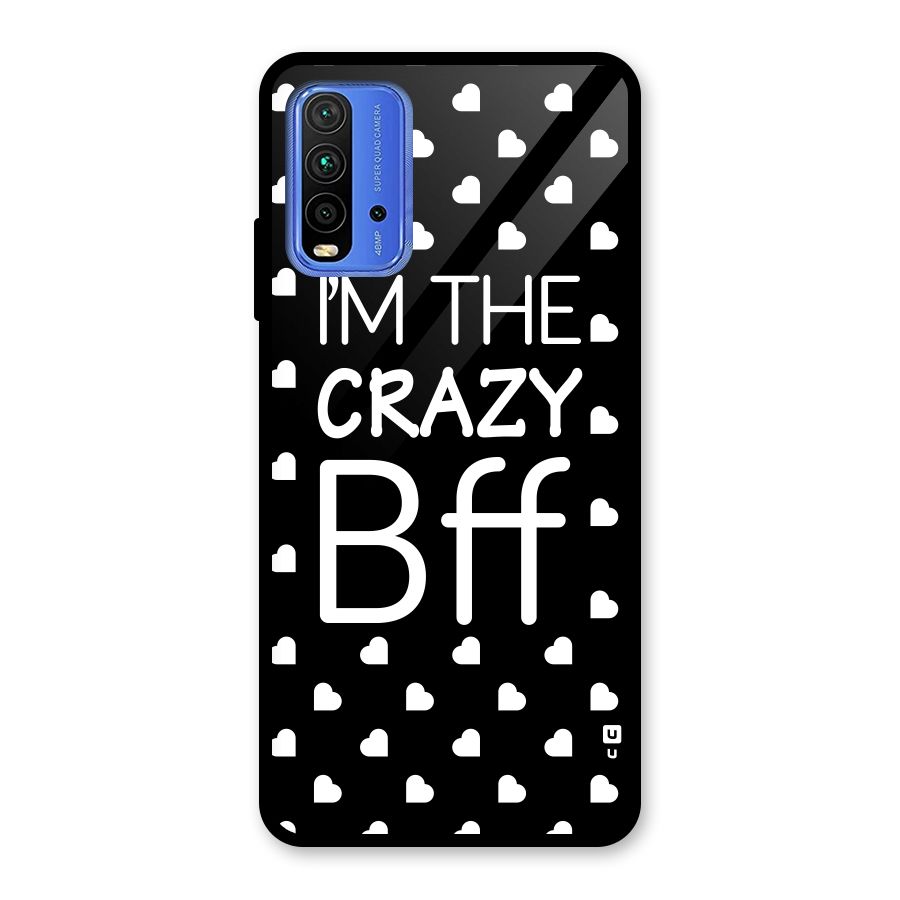 Crazy Bff Glass Back Case for Redmi 9 Power