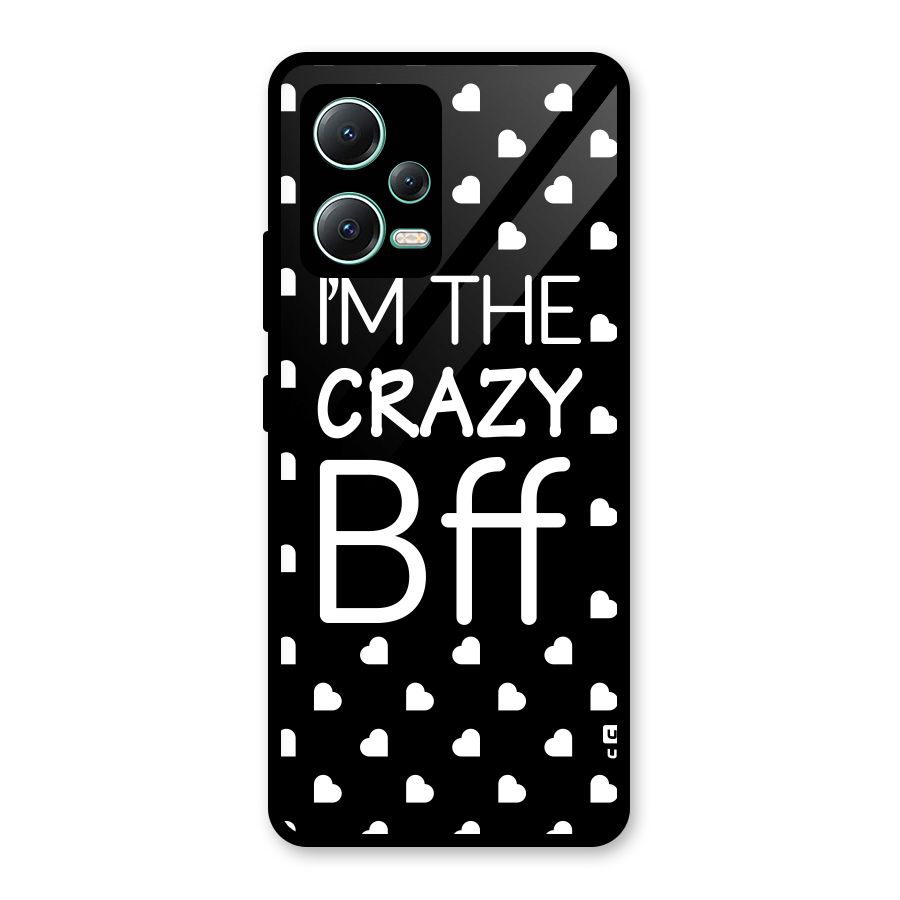 Crazy Bff Glass Back Case for Redmi Note 12 5G