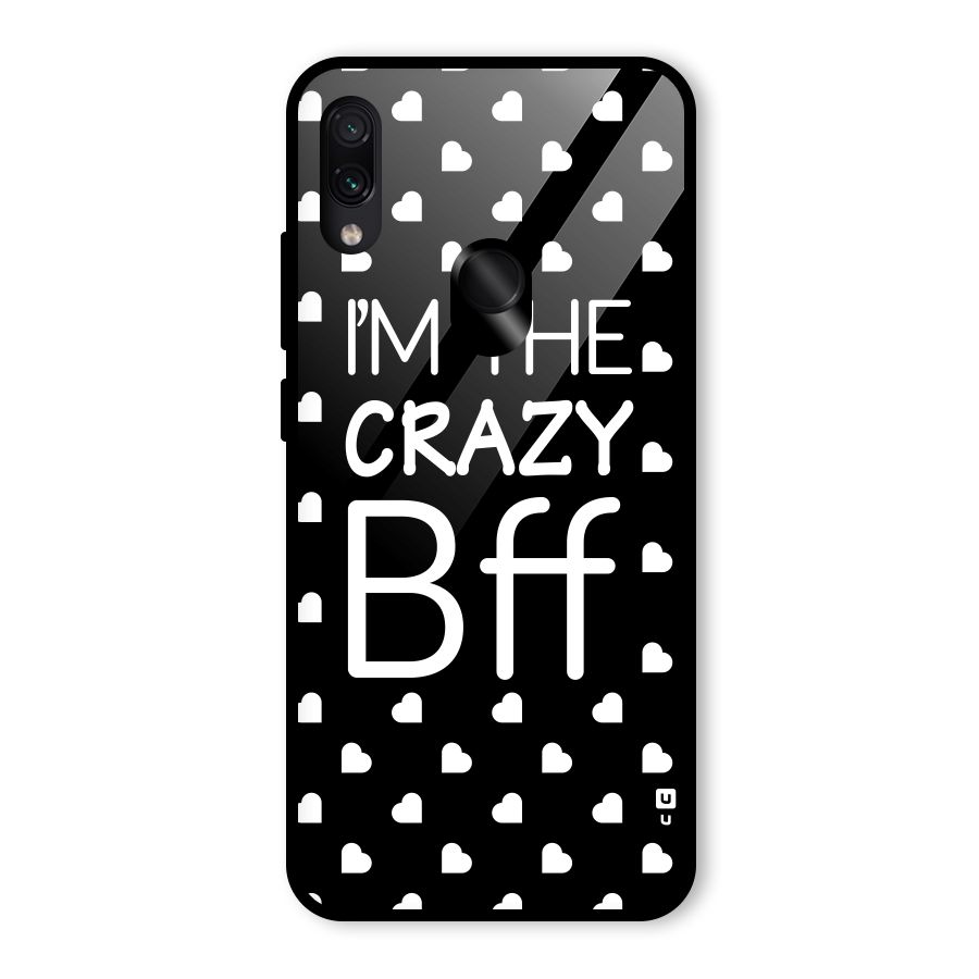 Crazy Bff Glass Back Case for Redmi Note 7 Pro