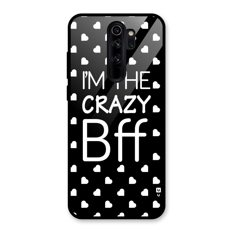 Crazy Bff Glass Back Case for Redmi Note 8 Pro