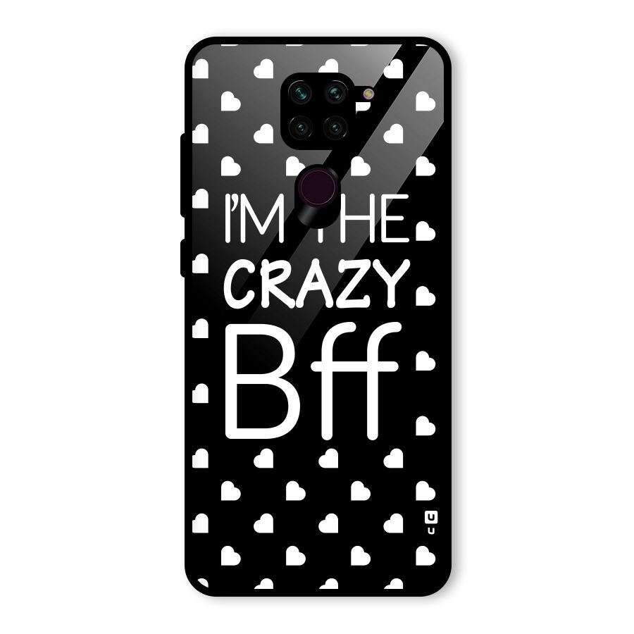 Crazy Bff Glass Back Case for Redmi Note 9