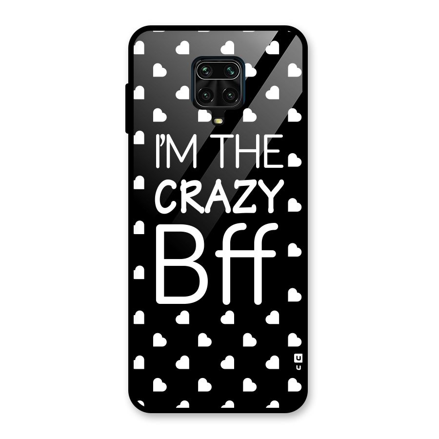 Crazy Bff Glass Back Case for Redmi Note 9 Pro Max