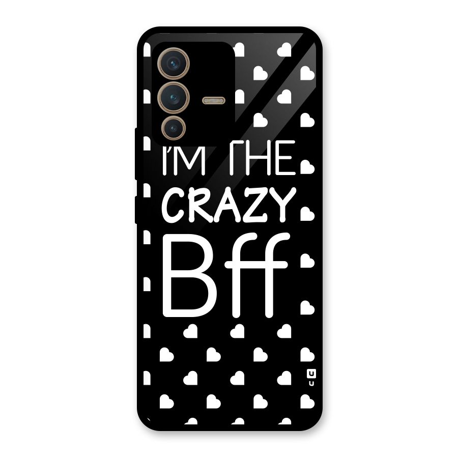 Crazy Bff Glass Back Case for Vivo V23 5G