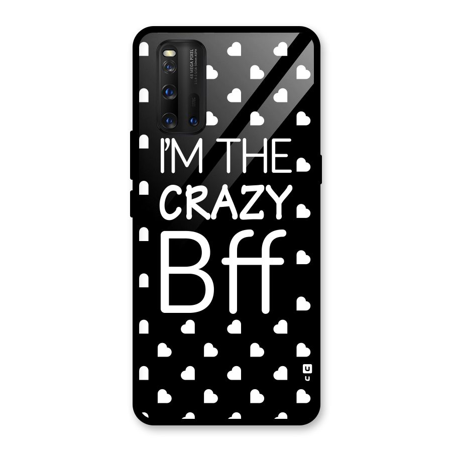 Crazy Bff Glass Back Case for Vivo iQOO 3