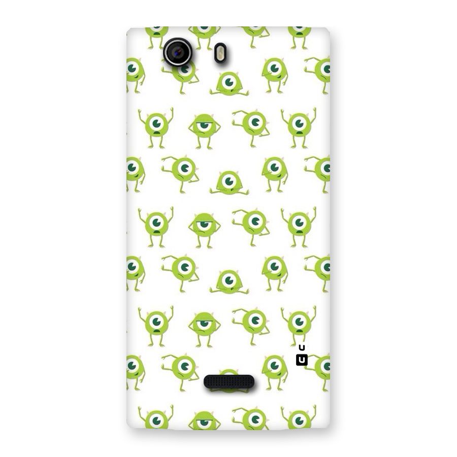 Crazy Green Maniac Back Case for Canvas Nitro 2 E311