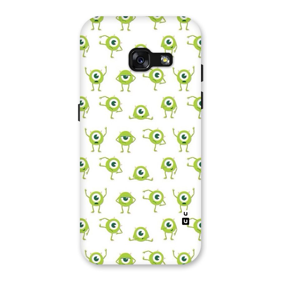Crazy Green Maniac Back Case for Galaxy A3 (2017)
