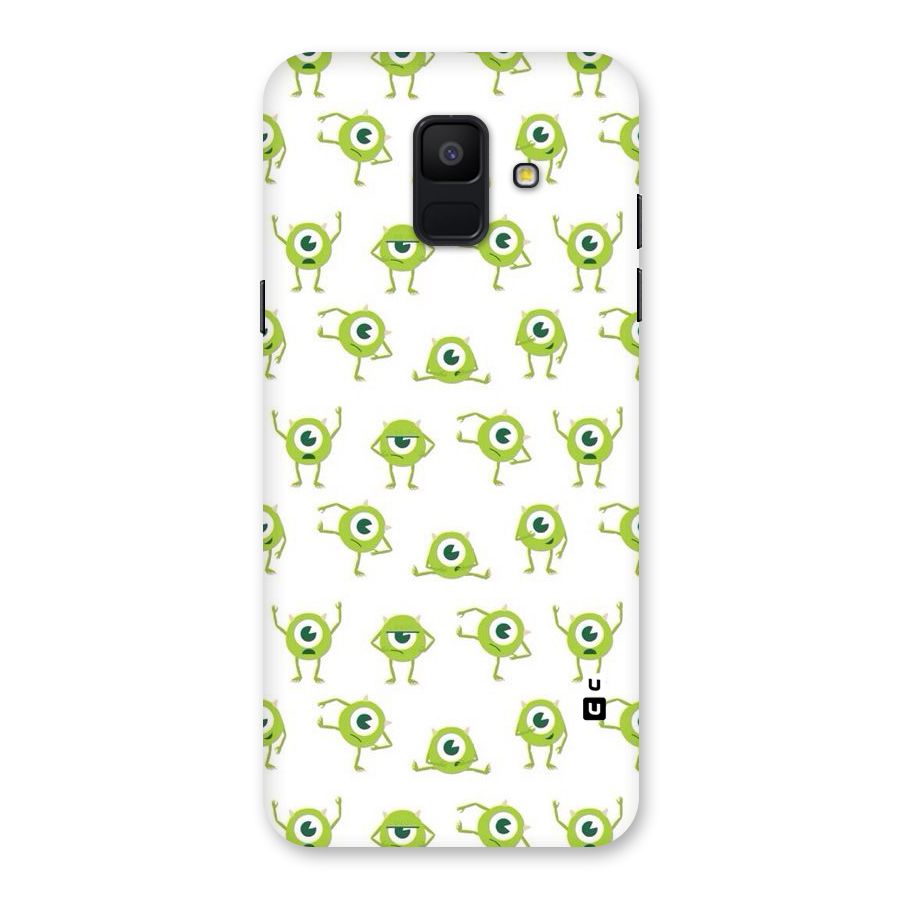 Crazy Green Maniac Back Case for Galaxy A6 (2018)