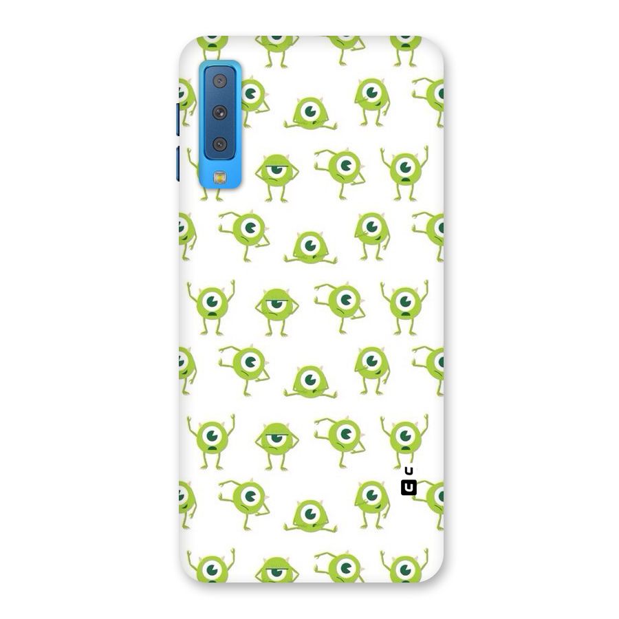 Crazy Green Maniac Back Case for Galaxy A7 (2018)