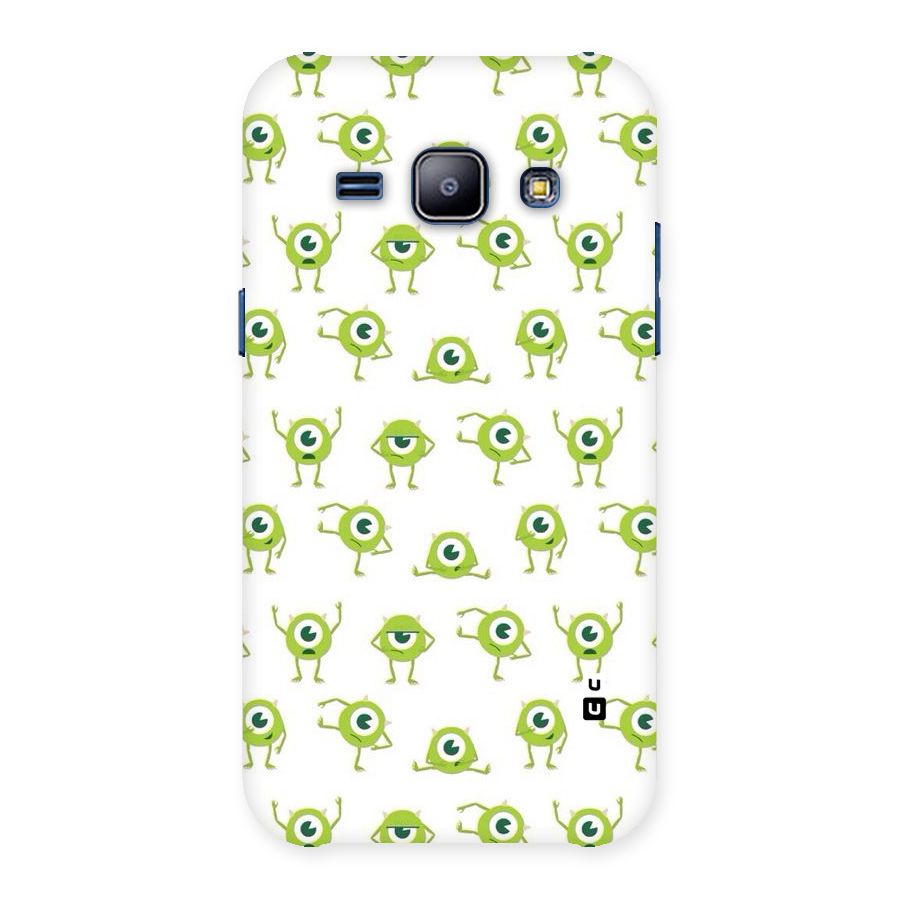 Crazy Green Maniac Back Case for Galaxy J1