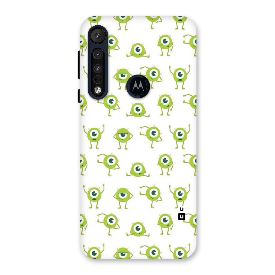 Crazy Green Maniac Back Case for Motorola One Macro