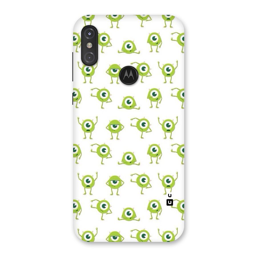 Crazy Green Maniac Back Case for Motorola One Power