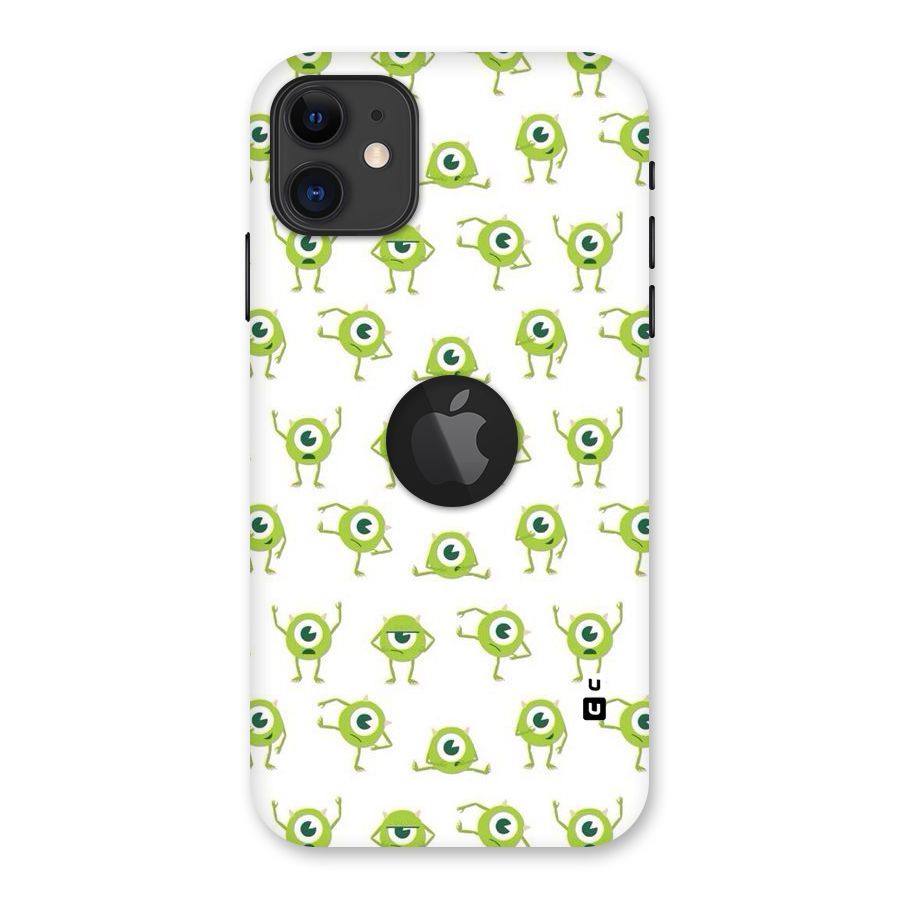 Crazy Green Maniac Back Case for iPhone 11 Logo Cut