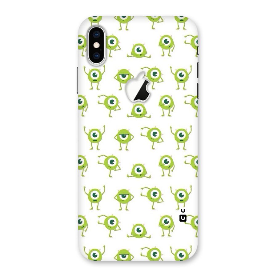 Crazy Green Maniac Back Case for iPhone XS Max Apple Cut