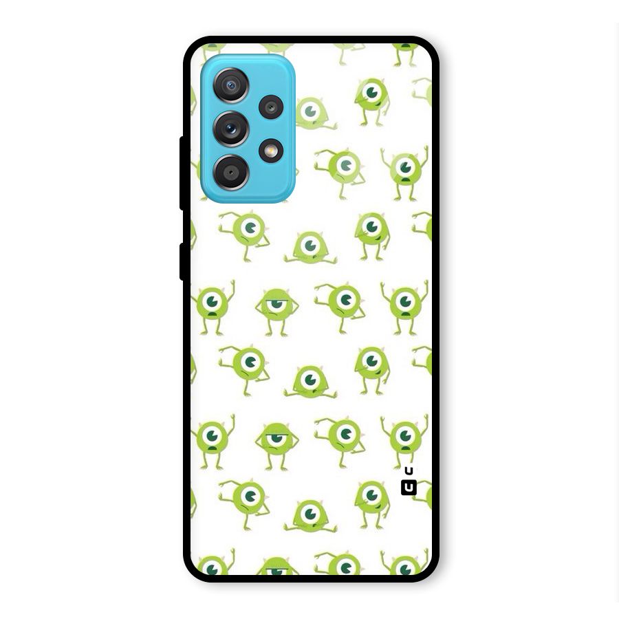 Crazy Green Maniac Glass Back Case for Galaxy A52