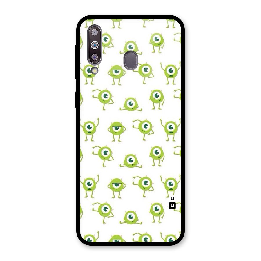 Crazy Green Maniac Glass Back Case for Galaxy M30