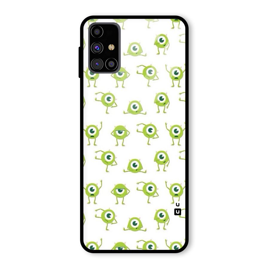 Crazy Green Maniac Glass Back Case for Galaxy M31s