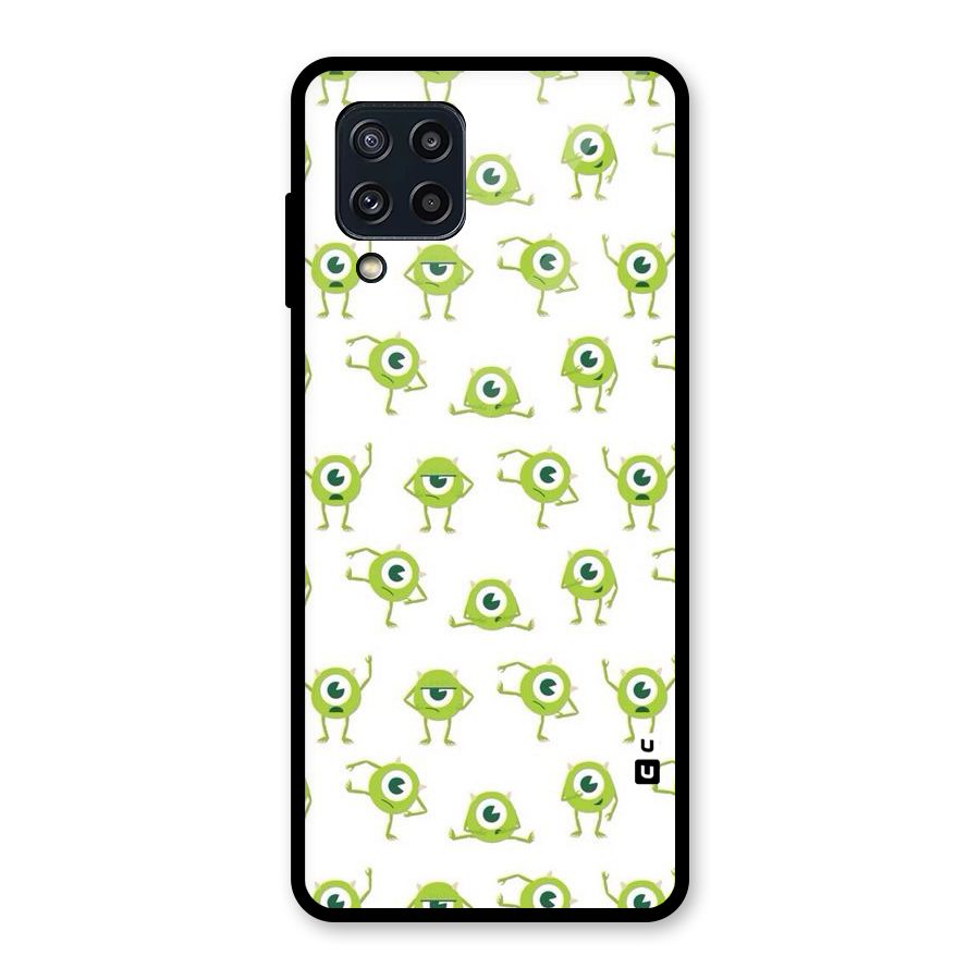 Crazy Green Maniac Glass Back Case for Galaxy M32