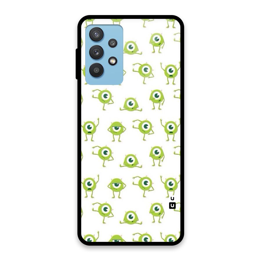 Crazy Green Maniac Glass Back Case for Galaxy M32 5G