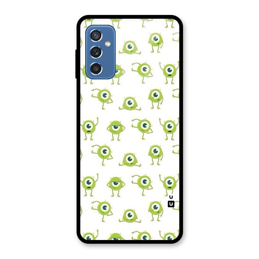 Crazy Green Maniac Glass Back Case for Galaxy M52 5G