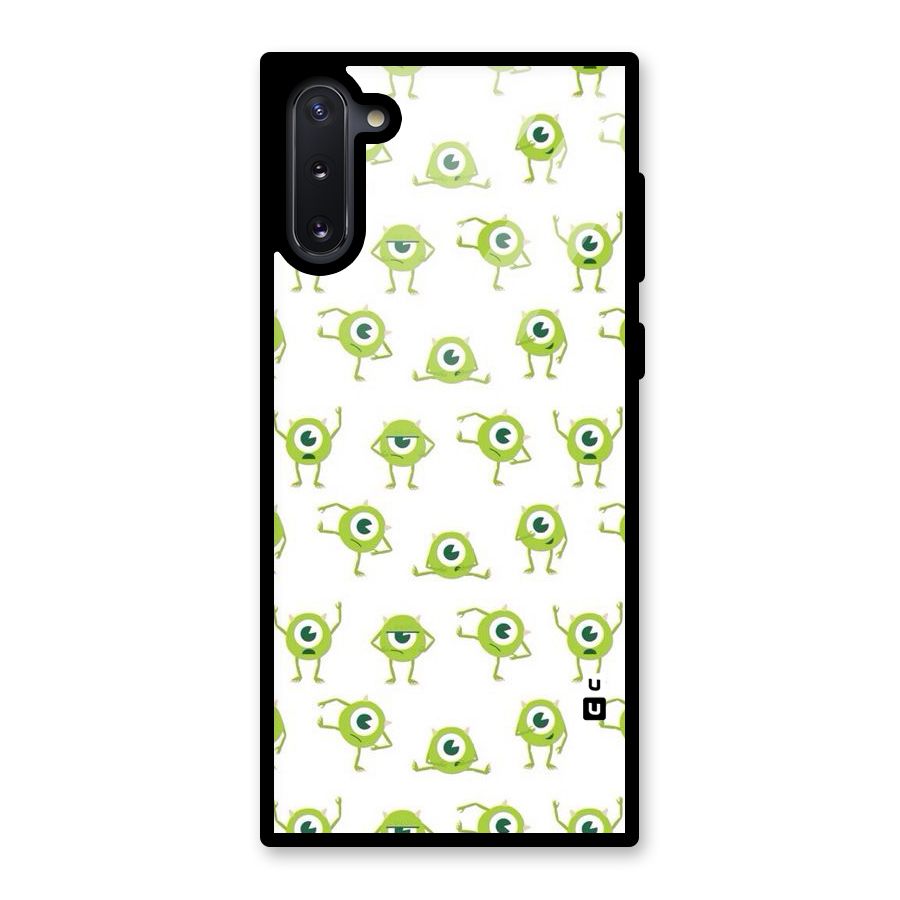 Crazy Green Maniac Glass Back Case for Galaxy Note 10