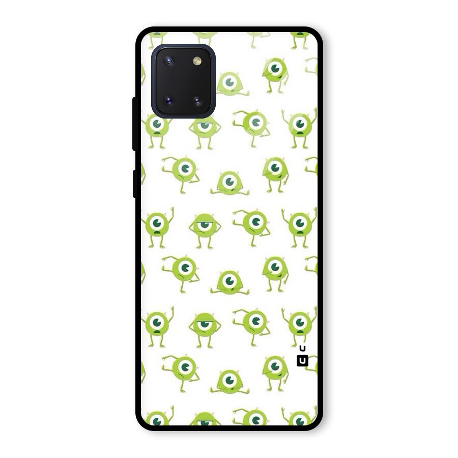 Crazy Green Maniac Glass Back Case for Galaxy Note 10 Lite