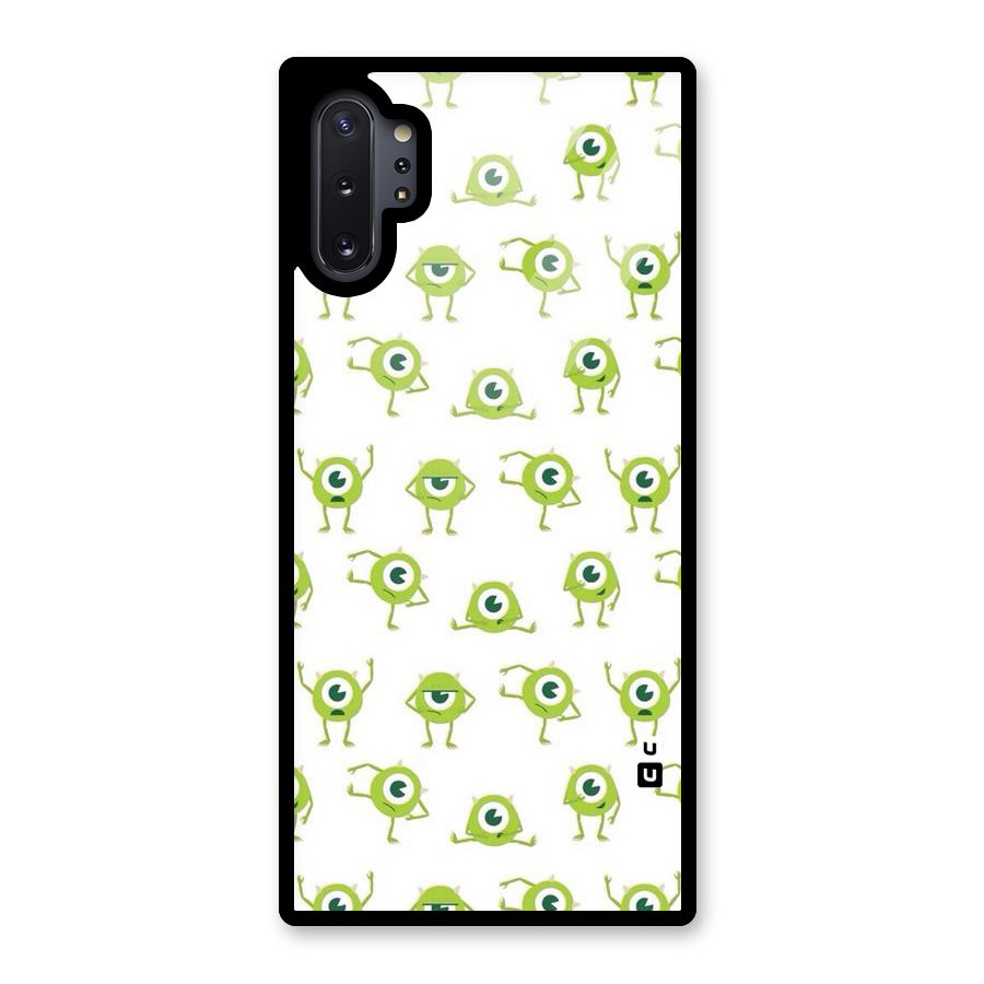 Crazy Green Maniac Glass Back Case for Galaxy Note 10 Plus