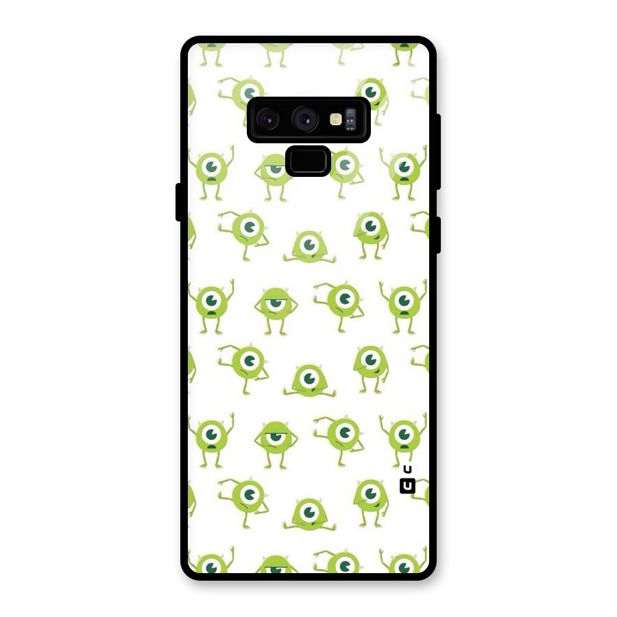 Crazy Green Maniac Glass Back Case for Galaxy Note 9