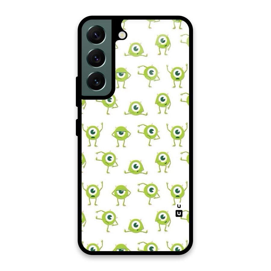 Crazy Green Maniac Glass Back Case for Galaxy S22 5G