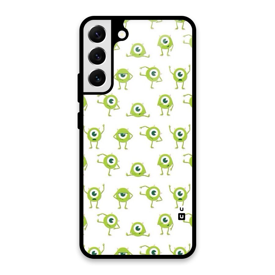Crazy Green Maniac Glass Back Case for Galaxy S22 Plus 5G