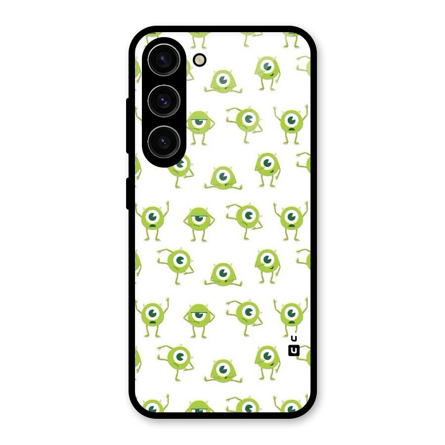 Crazy Green Maniac Glass Back Case for Galaxy S23