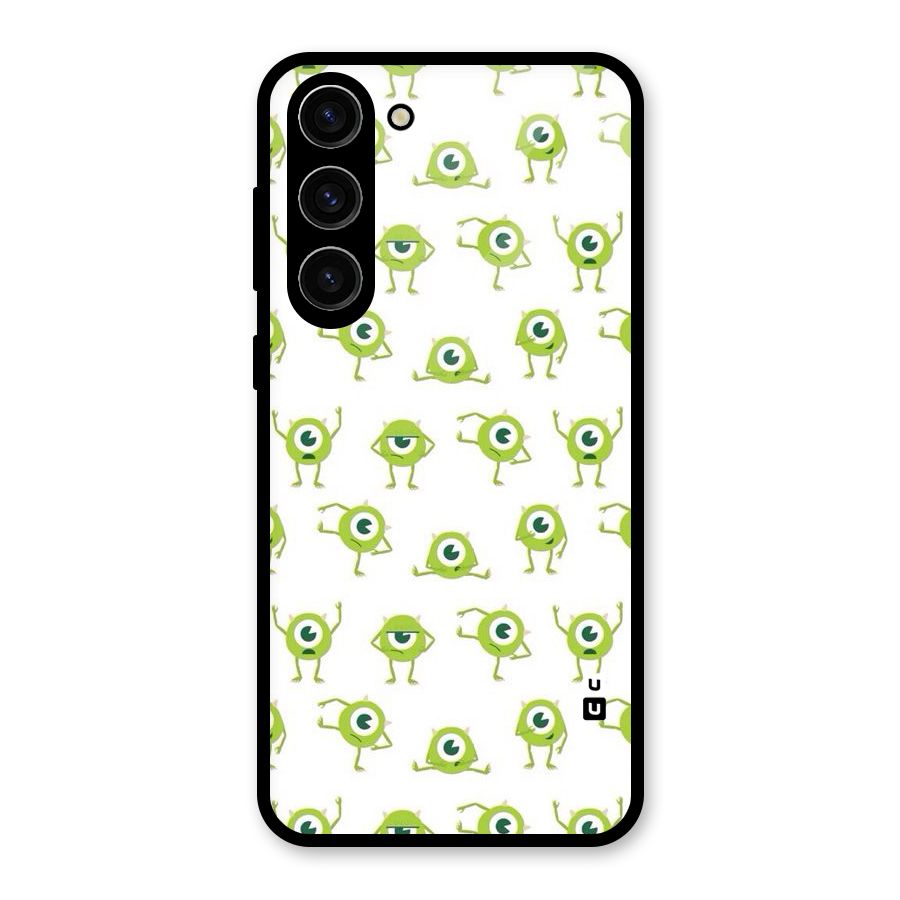Crazy Green Maniac Glass Back Case for Galaxy S23 Plus