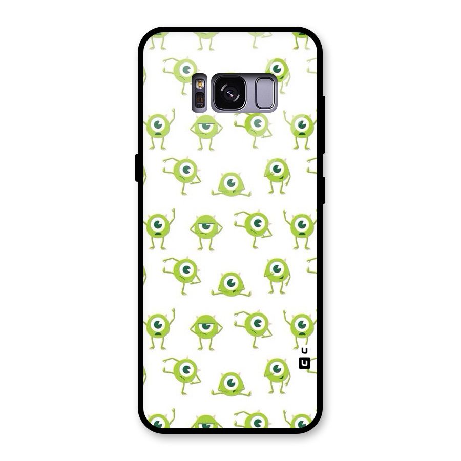 Crazy Green Maniac Glass Back Case for Galaxy S8