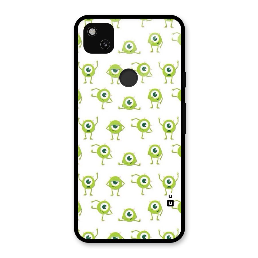 Crazy Green Maniac Glass Back Case for Google Pixel 4a