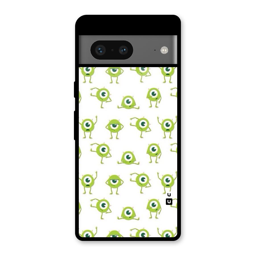 Crazy Green Maniac Glass Back Case for Google Pixel 7