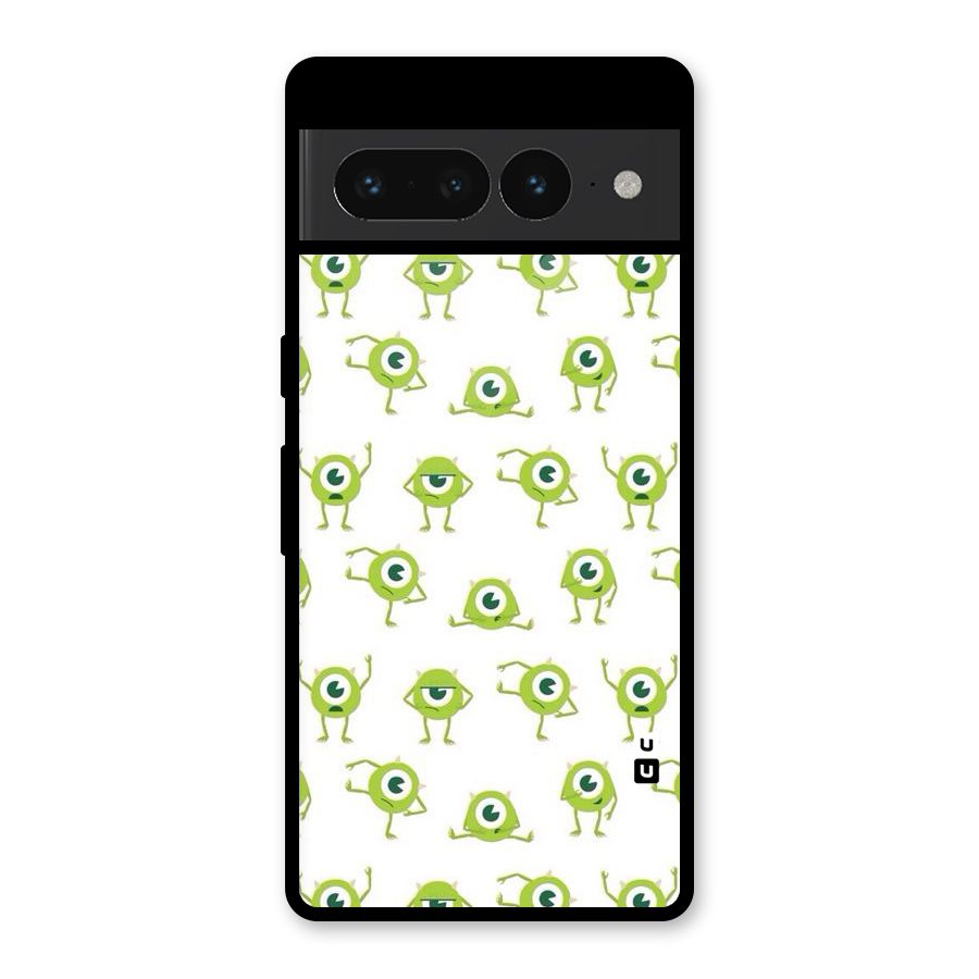 Crazy Green Maniac Glass Back Case for Google Pixel 7 Pro
