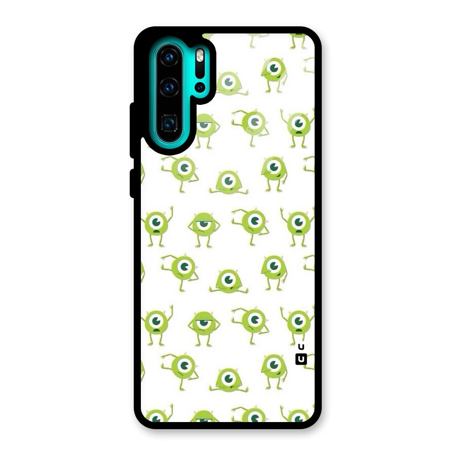 Crazy Green Maniac Glass Back Case for Huawei P30 Pro