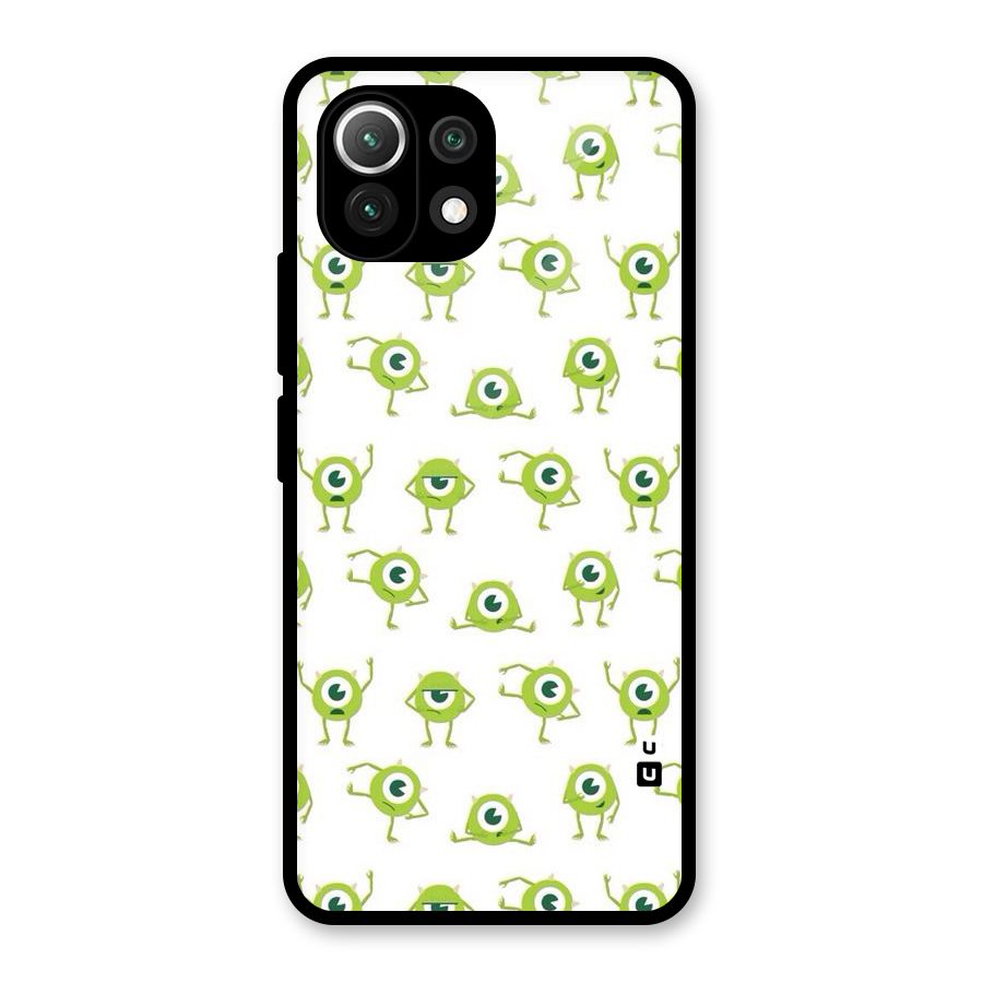 Crazy Green Maniac Glass Back Case for Mi 11 Lite