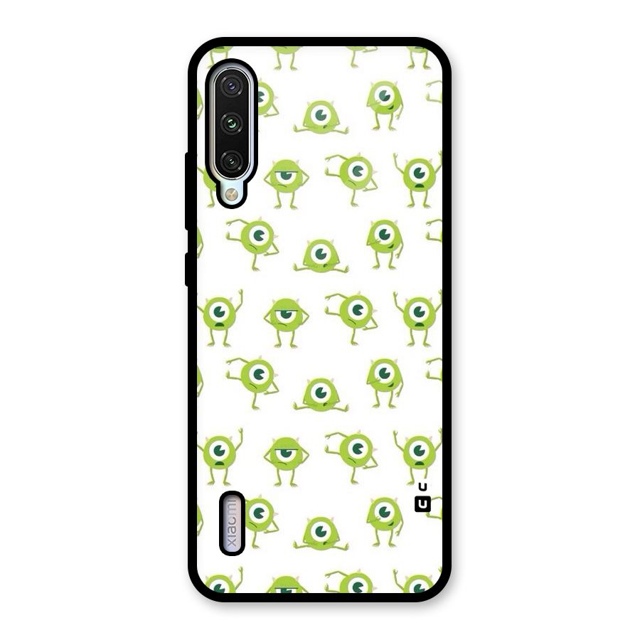 Crazy Green Maniac Glass Back Case for Mi A3