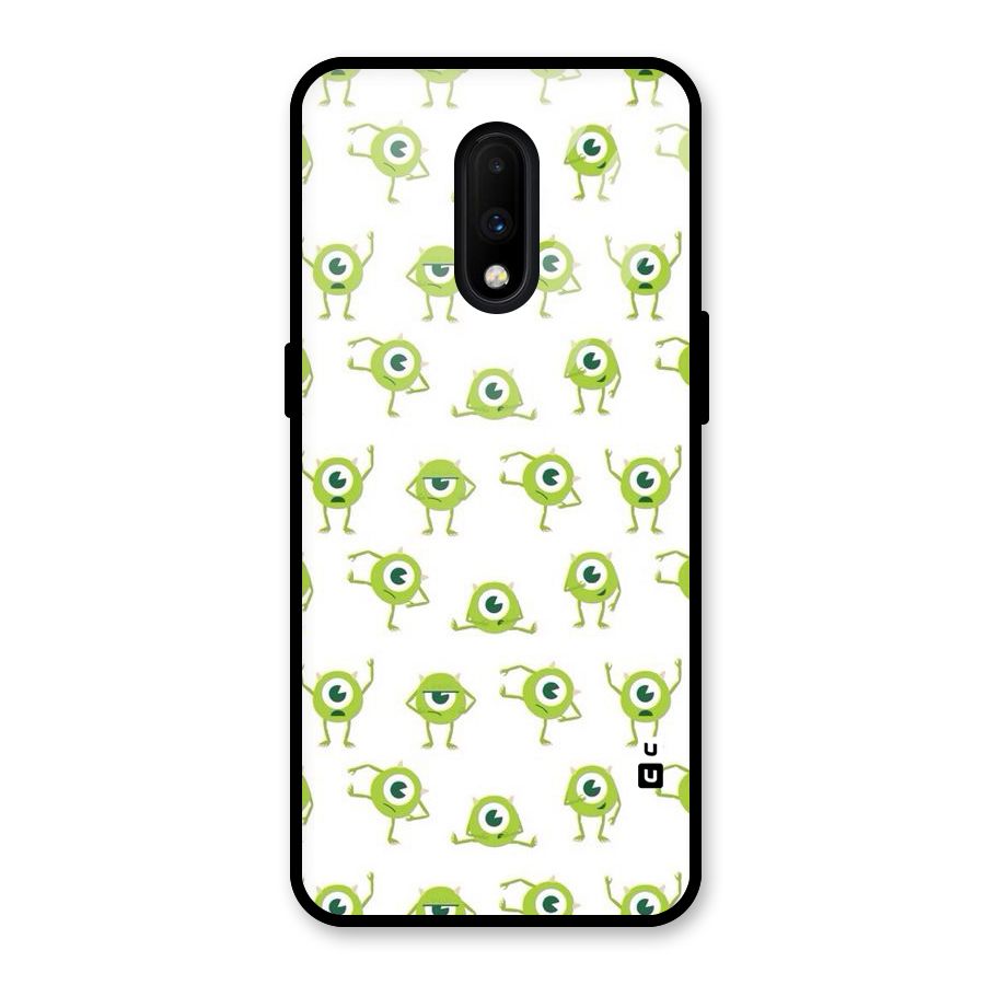 Crazy Green Maniac Glass Back Case for OnePlus 7
