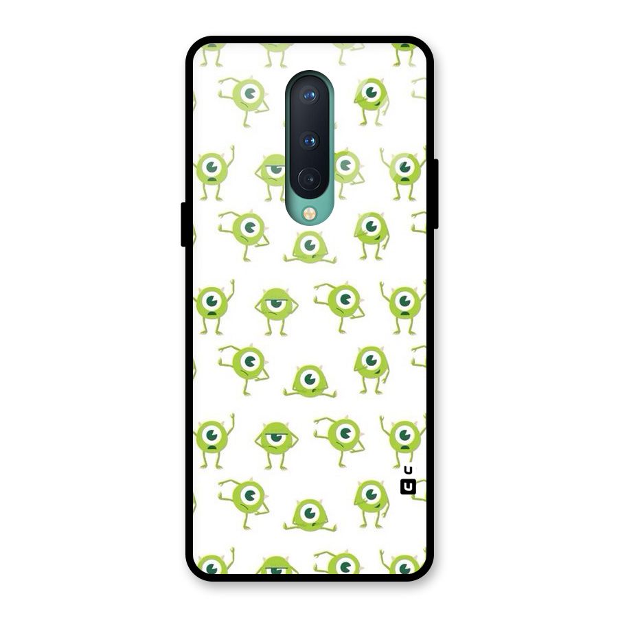 Crazy Green Maniac Glass Back Case for OnePlus 8