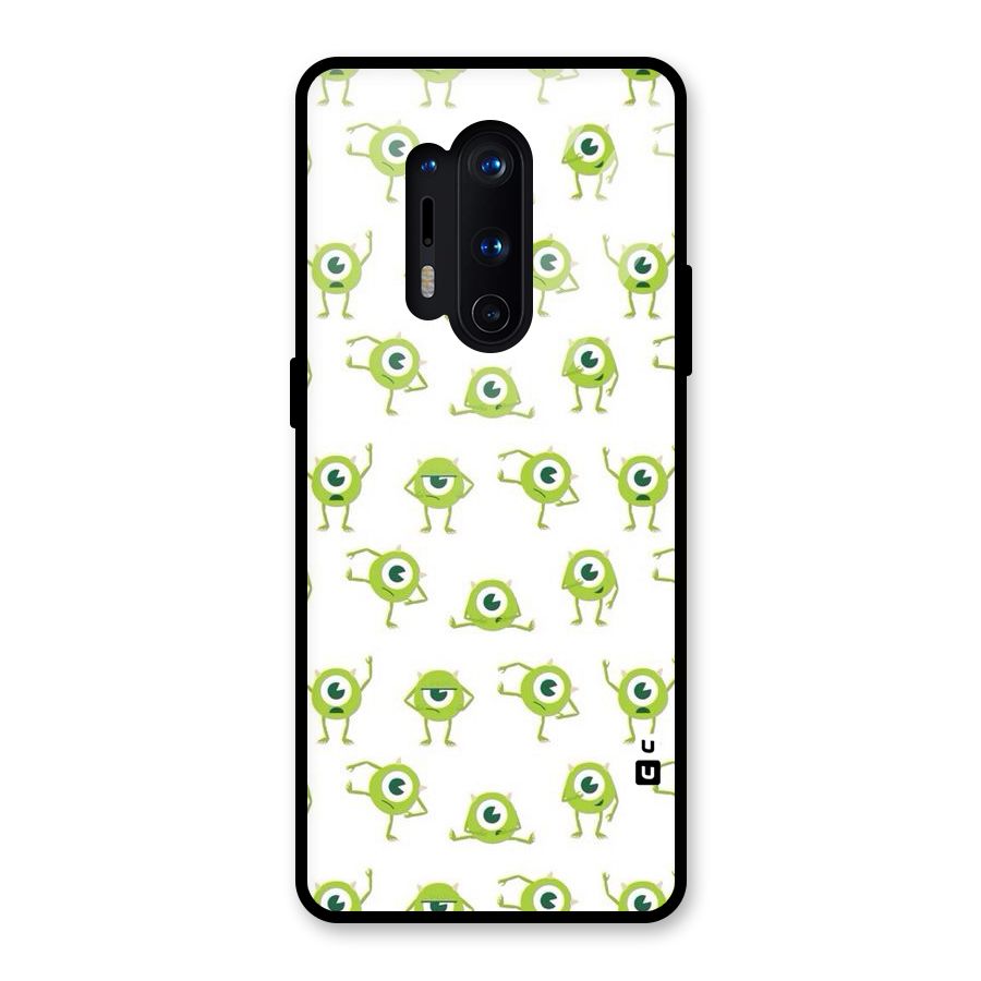 Crazy Green Maniac Glass Back Case for OnePlus 8 Pro